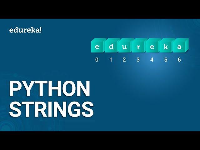 Python Strings Tutorial | How To Use Strings In Python | Python Tutorial | Python Training | Edureka