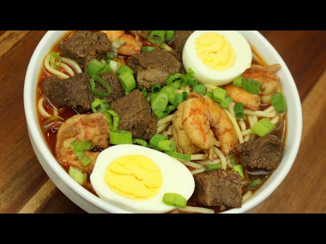 How to Make New Orleans Beef and Shrimp Yakamein | Yakamein Recipe