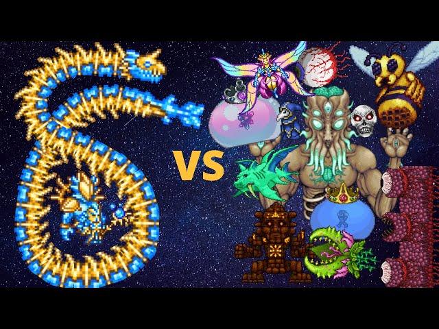 Terraria : Stardust Dragon vs Every Boss