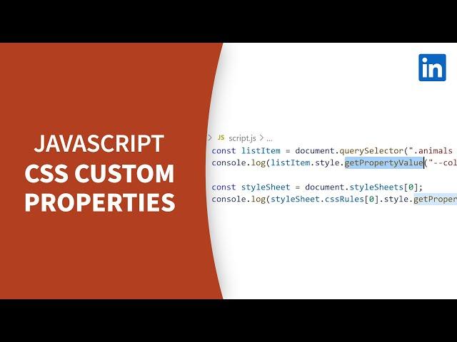 Javascript Tutorial - Explore custom properties in CSS