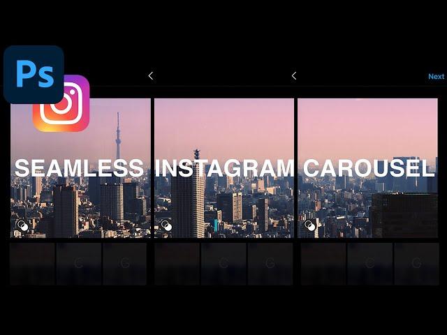 How to Create Seamless Multi Post Carousel Photos for Instagram (Adobe Photoshop CC Tutorial)