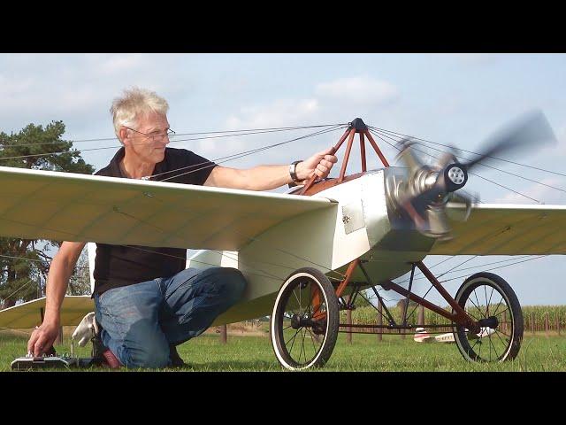 SCRATCH BUILD HALF SIZE RC CAUDRON TYPE N - MAIDEN FLIGHT