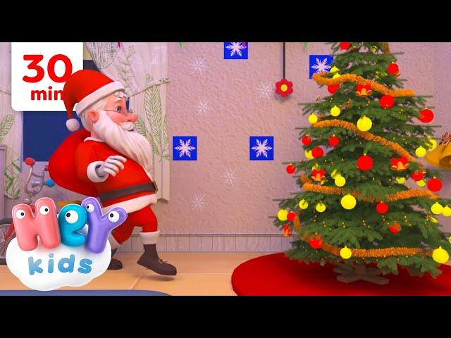 Dear old Santa  Santa Claus cartoon | Christmas Songs for Kids | HeyKids Nursery Rhymes