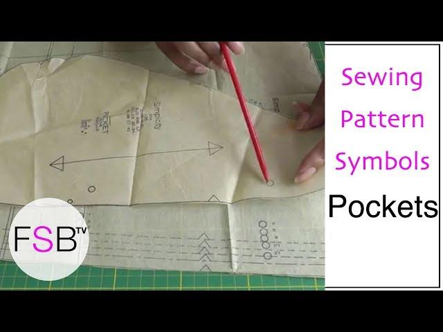 Sewing Pattern Symbols: Pockets