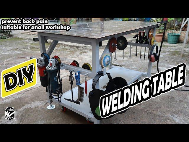 Must-Have Item on Workshop || Homemade Welding Table (Workbench) || Membuat Meja Las