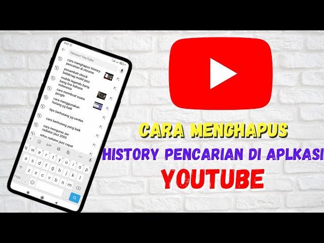 Cara Menghapus Semua History Pencarian Youtube