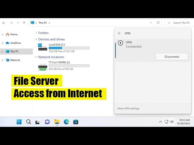 How to make a file server accessible from the internet