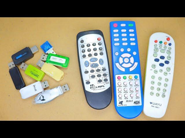 3 Awesome uses of old Memory Card Reader and old TV Remote