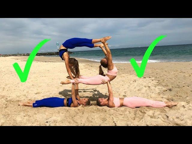 EXTREME YOGA CHALLENGE Older TWINS vs Younger TWINS!