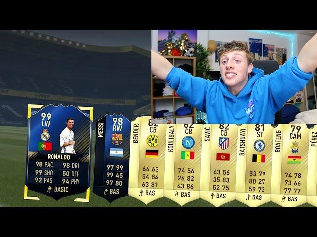 TOTY RONALDO + TOTY MESSI IN THE SAME PACK OPENING - FIFA 17