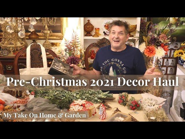 Pre-Christmas 2021 Decor Shopping Haul!!! // HomeGoods, Hobby Lobby, Walmart