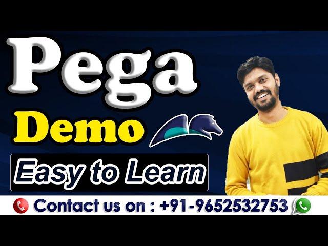 PEGA DEMO 01 | Real Time Project Walk - Through | New Batch | Nov 1st | For Training +91-9652532753