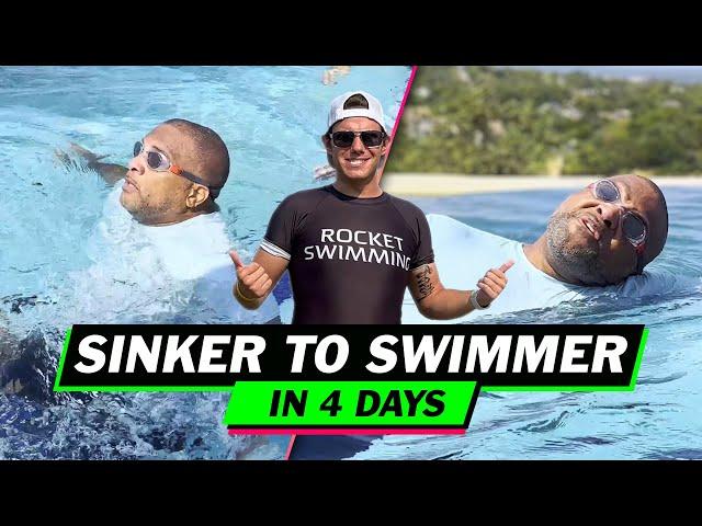 How to Swim in 4 Days - Adult Beginner Swimming Lessons - Step-By-Step Techniques