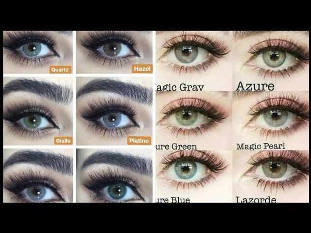 New Eye lens colour information with names||Eye lens clour@pure beauty fashion