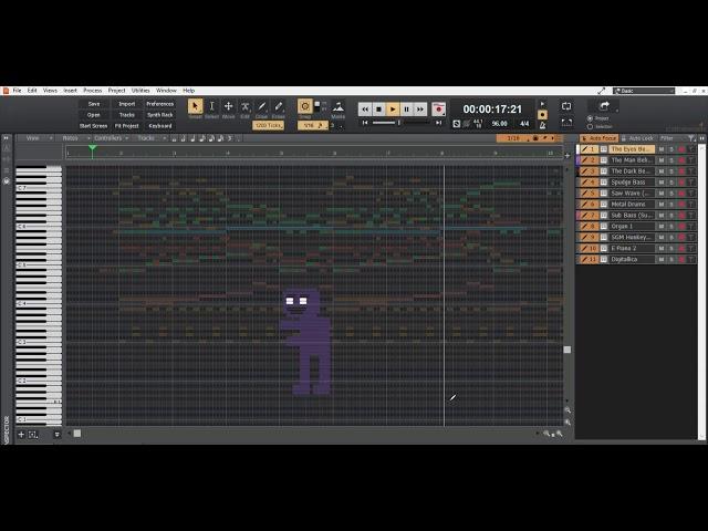 The Man Behind the Slaughter - MIDI art and Small Remix