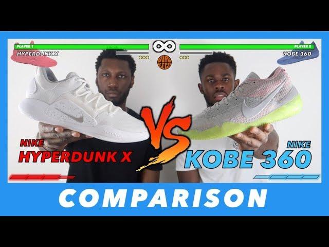 HYPERDUNK X VS KOBE 360 PERFORMANCE COMPARISON