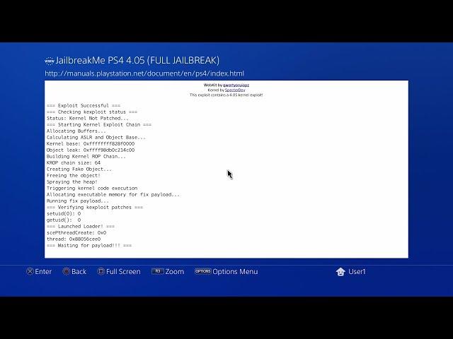 PS4 4 .05 Jailbreak & DEBUG SETTINGS