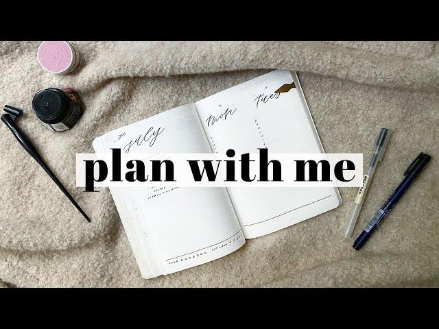 Plan with me | Minimal rolling weekly bullet journal setup