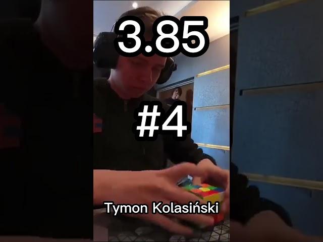 Top 5 FASTEST Official 3x3 Rubik’s Cube Solves EVER (Outdated)