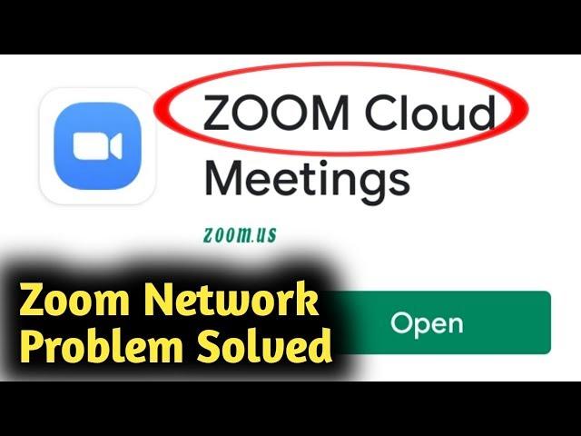 Zoom Meeting Network Problem Solved