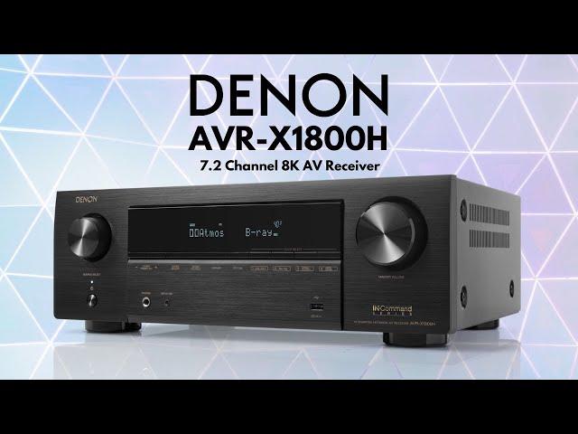 Denon AVR-X1800H 7.2 Ch. 8K AV Receiver with HEOS® Built-in