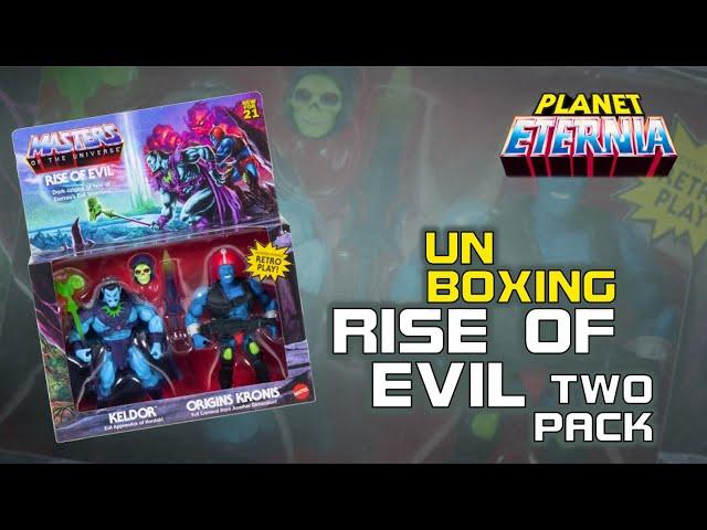 Unboxing MotU Origins Rise of Evil 2-Pack Keldor & Kronis | PlanetEternia