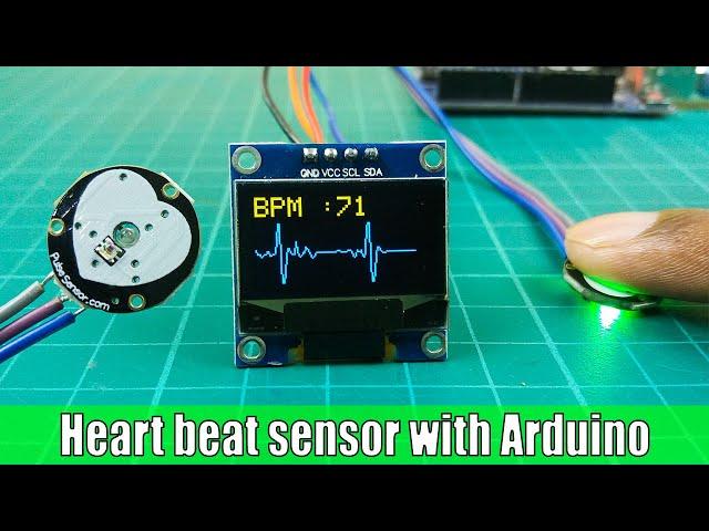 How to use the heart pulse sensor with Arduino | Heart pulse monitoring system