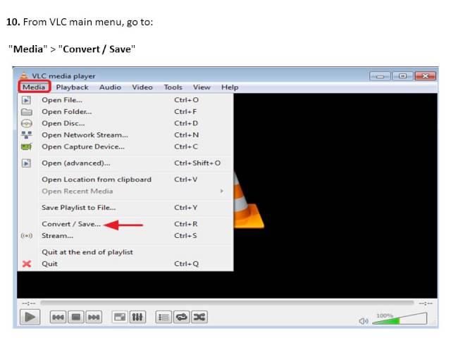 Rotate & Save a Video using VLC Media Player