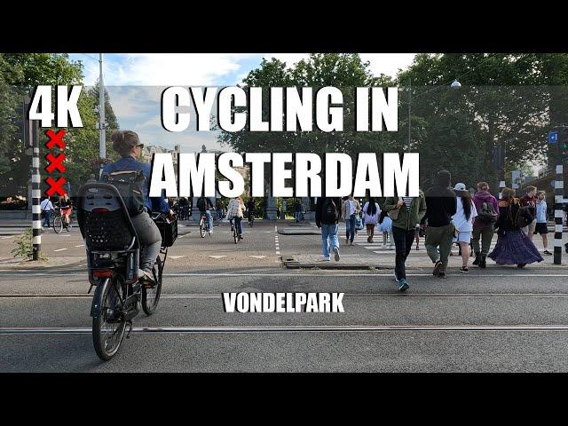 Cycling in Amsterdam #1 | Vondelpark 4K