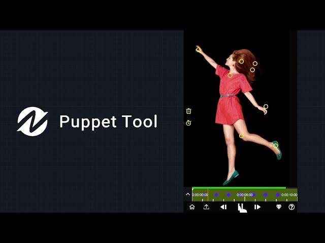 The Most Advanced Animation Tool for mobile | Puppet Pin Tool in Node Video.