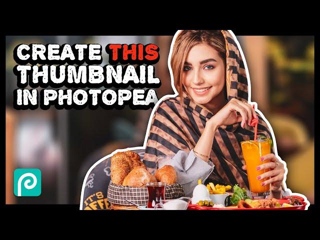How to Make Eye Catching Thumbnails in Photopea - From a Single Image!