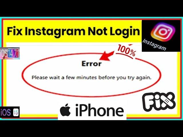 Please Wait a Few Minutes Before You Try Again Instagram on iPhone and iPad   