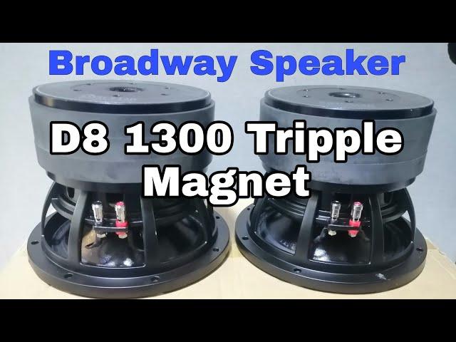 BROADWAY SPEAKER D8 1300 WATTS TRIPPLE MAGNET