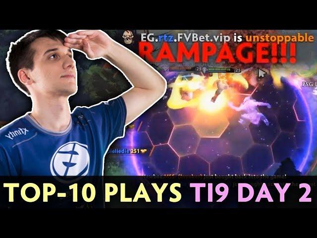 TOP-10 BEST PLAYS of The International 2019 — Day 2 Group Stage