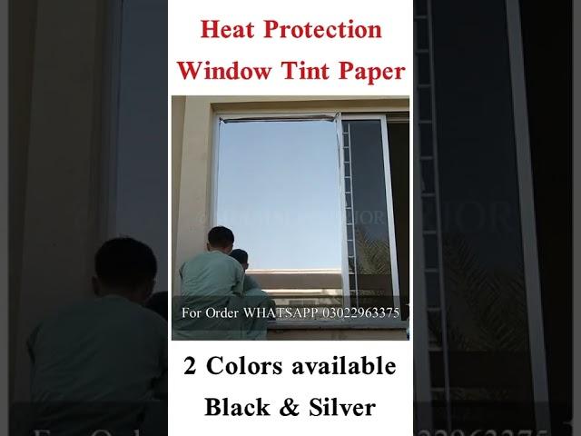 #Anti_Heat || One Way || #Window #Tinted Film || Window #Privacy #Glass #Paper #shorts.