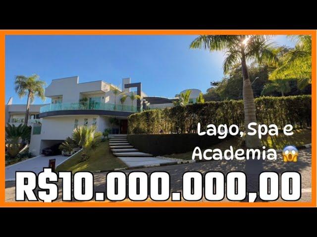 Mansão com LAGO, SPA E ACADEMIA - R$ 10.000.000,00