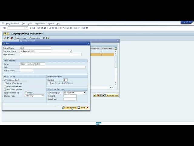 Sap sales invoice printing and making Pdf file and Save