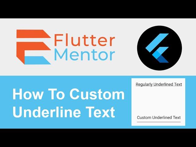 Flutter - How To Add A Custom Underline To Text (with space)