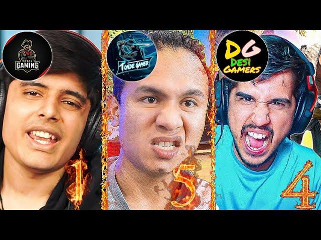 BEST ANGRY MOVMENT OF FREEFIRE YOUTUBERS  TOTAL GAMING ANGRY | TONDE GAMER ANGRY | AMIT BHAI ANGRY