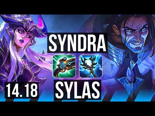 SYNDRA vs SYLAS (MID) | 9/1/9, Legendary, 600+ games | EUW Grandmaster | 14.18