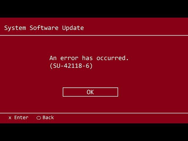 7 Ways To Fix PS4 Error Code SU-42118-6 | An error has occurred | System Software Update