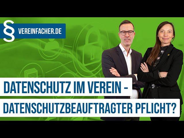 Datenschutz im Verein - brauche ich einen Datenschutzbeauftragten?