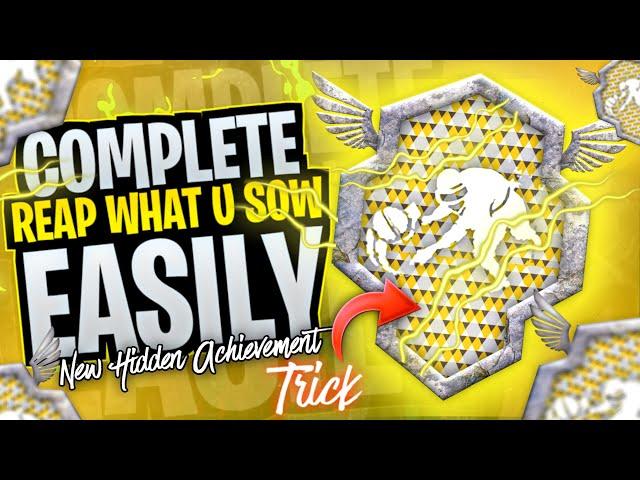 Reap What You Sow New Hide Achievement | Trick To Complete hide Achievement | PUBGM