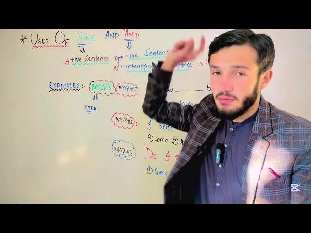 Uses Of Some and Any in English|Basic English in Pashto|Learn English in Pashto|NMDCAT English|UHS