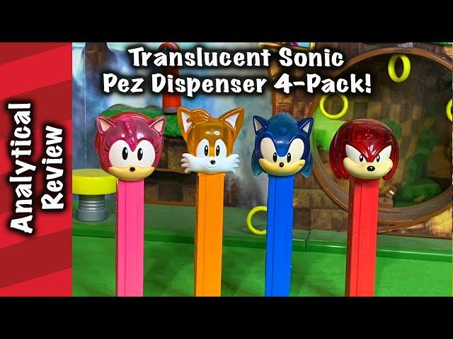 Translucent Sonic Pez Dispenser 4-Pack