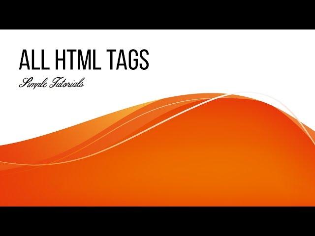 All HTML Tags in One Video