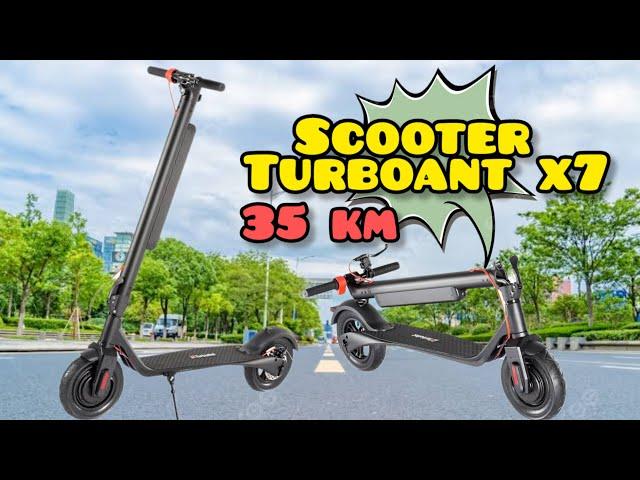 SCOOTER Turboant X7 | PATINETE ELECTRICO BARATO | 35km VELOCIDAD MÁXIMA | BLACKLINE - Review