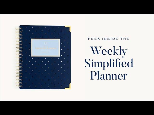 Peek Inside the 2025 Weekly Simplified Planner | Simplified® by Emily Ley