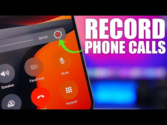 How to RECORD Phone Calls on iOS 18 !