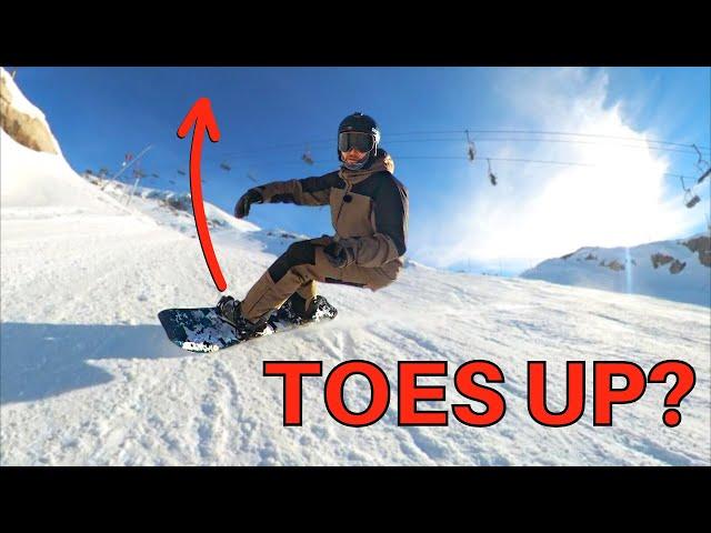 Should you lift your toes up on your heel edge?